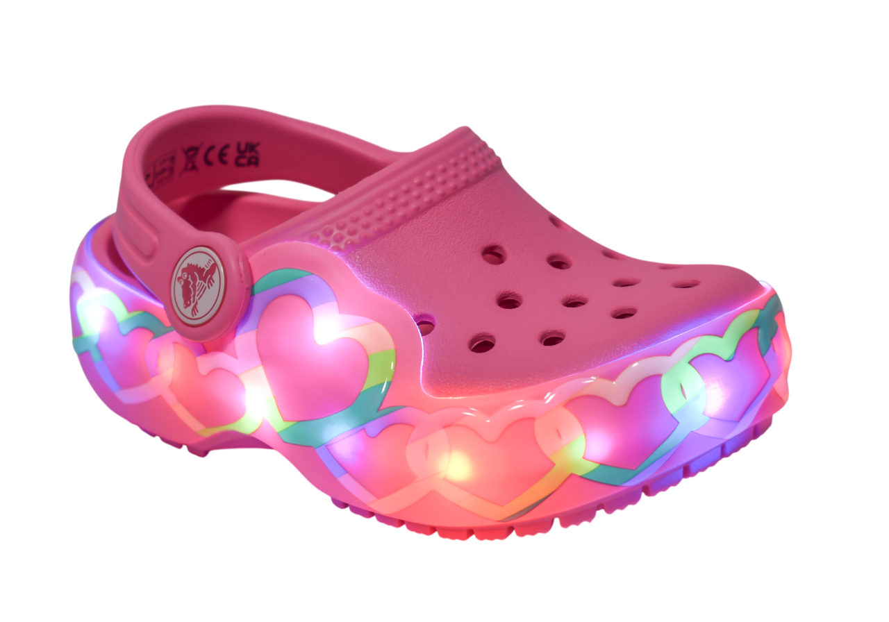 CROCS Classic Heart Lights Clog Toddler Kids Lifestyle Shoes - Supersports Thailand Supersports Thailand