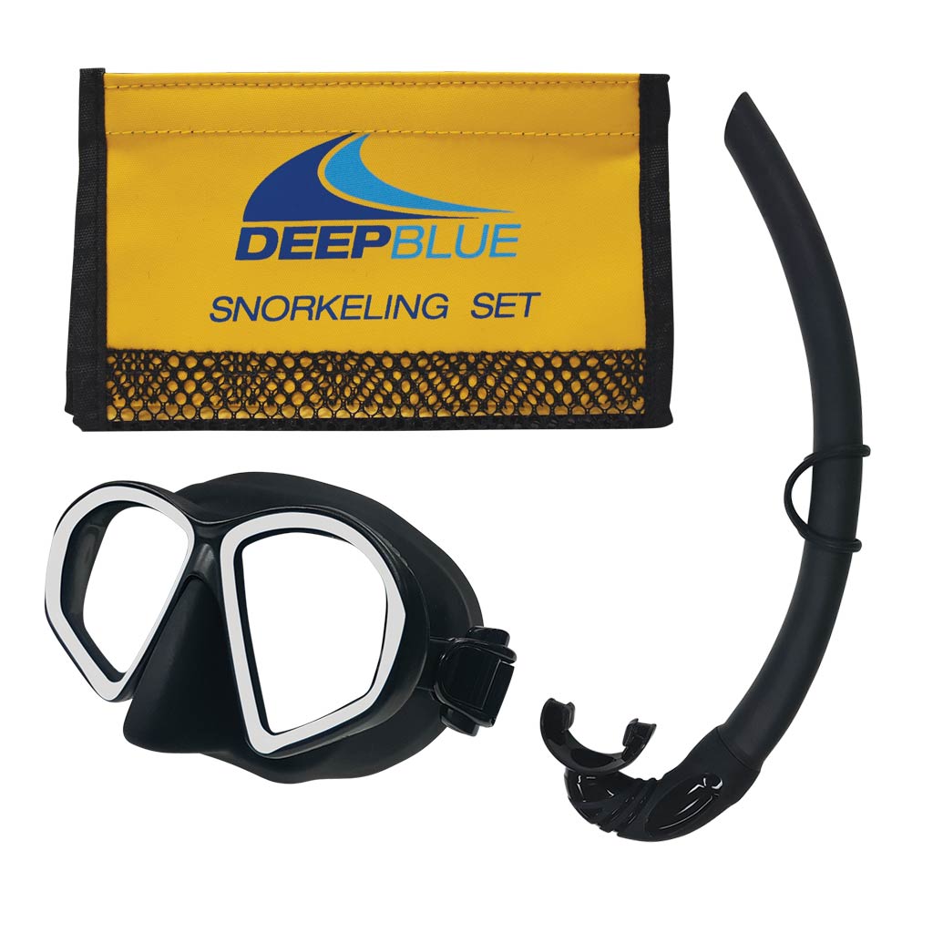 Deep Blue Covert Snorkeling Set Black/White - Supersports Thailand Supersports Thailand