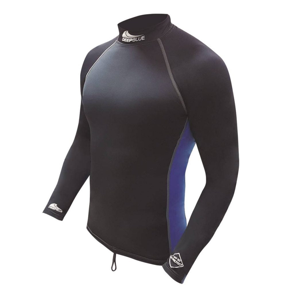 Deep Blue Icon Rash Guard Blue - 1 Supersports Thailand