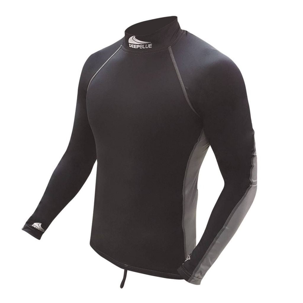 Deep Blue Icon Rash Guard Grey - 1 Supersports Thailand