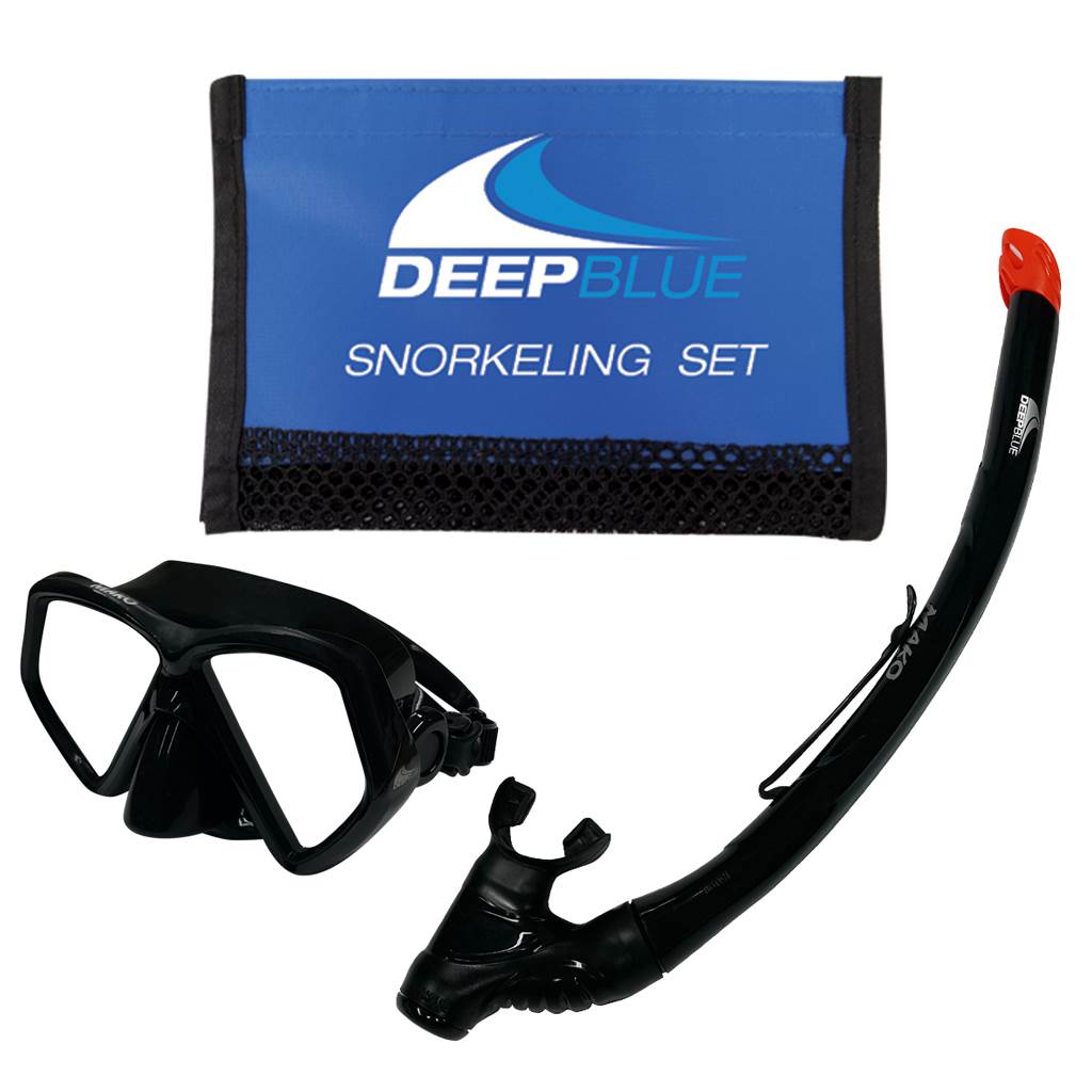 Deep Blue Mako Snorkeling Set Black - 2 Supersports Thailand