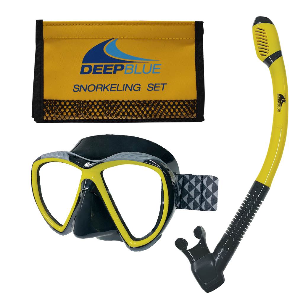 Deep Blue Orca Snorkeling Set Yellow - 2 Supersports Thailand