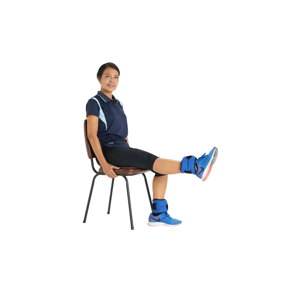 EXERCISE ถุงทรายข้อเท้า/ข้อมือ ขนาดน้ำหนัก 2กก./คู่ AB3719B ผ้า Neoprene สีน้ำเงิน - 5