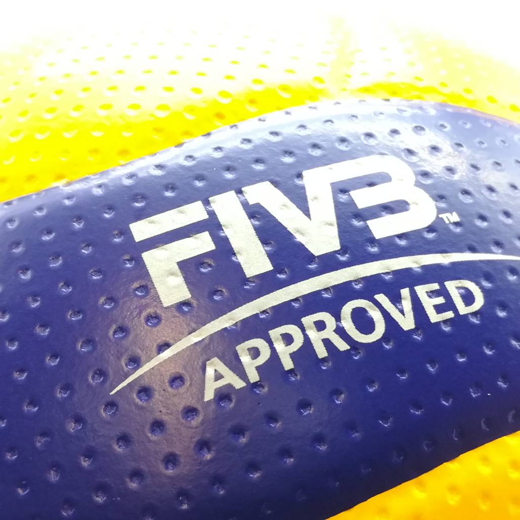 MIKASA วอลเลย์บอล V300W เบอร์ 5 สีเหลือง/น้ำเงิน FIVB Approved - 2
