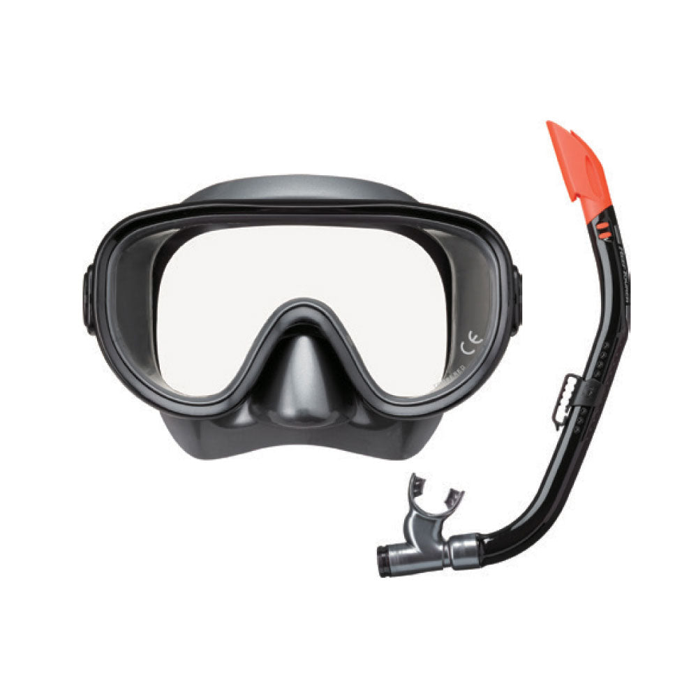 REEF TOURER หน้ากากดำน้ำชุด รุ่น RC0117 สีเทาดำ/ดำ - 1