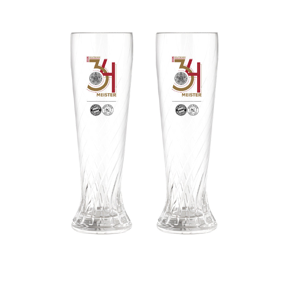 FC BAYERN MUNCHEN Bundesliga Winners 2024/25 Beer Glass