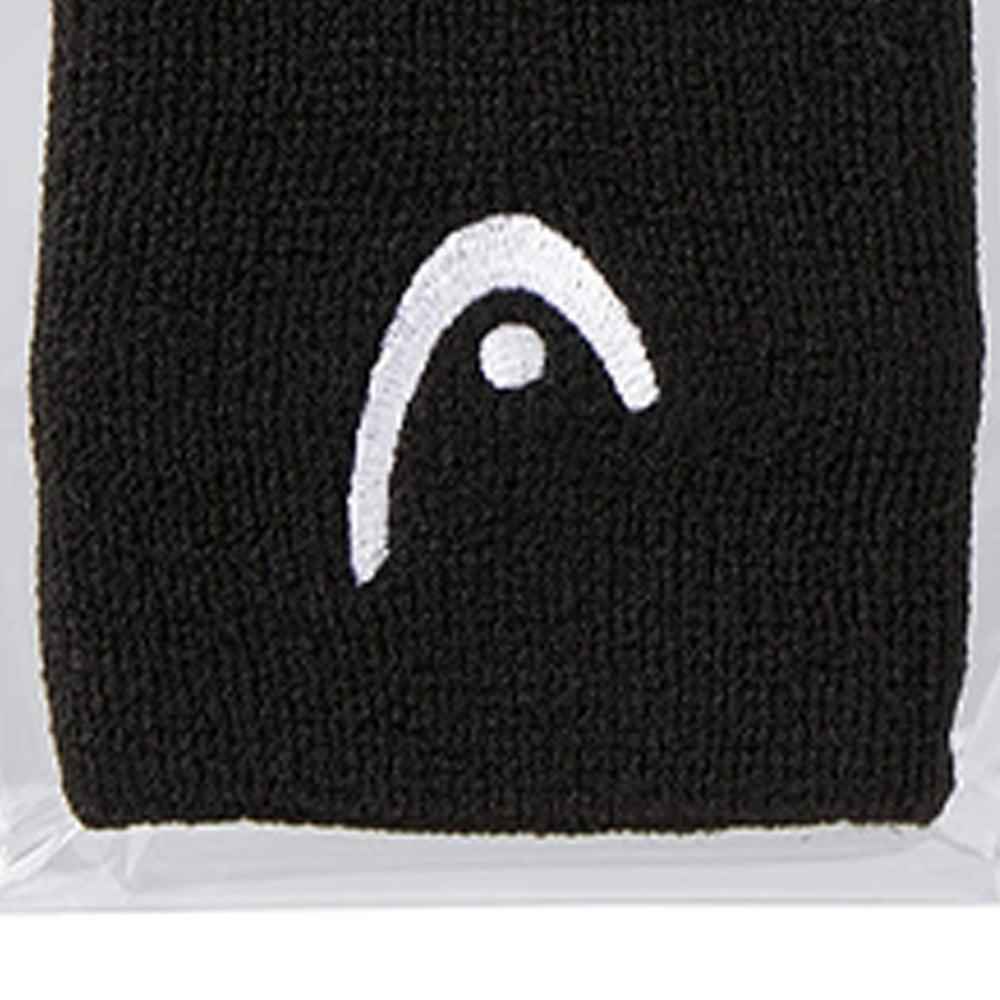 HEAD Black 2.5" Unisex Tennis Wristband - Supersports Thailand Supersports Thailand