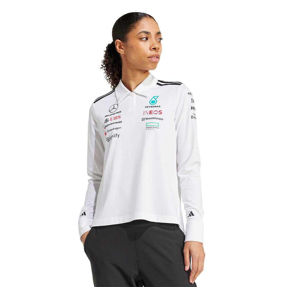 ADIDAS Mercedes - AMG Petronas Formula One Team Long Sleeve เสื้อโปโลผู้หญิง