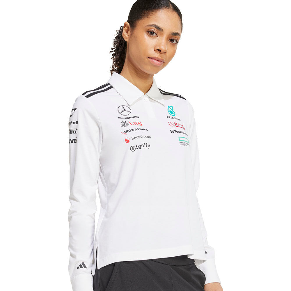 ADIDAS Mercedes - AMG Petronas Formula One Team Long Sleeve เสื้อโปโลผู้หญิง