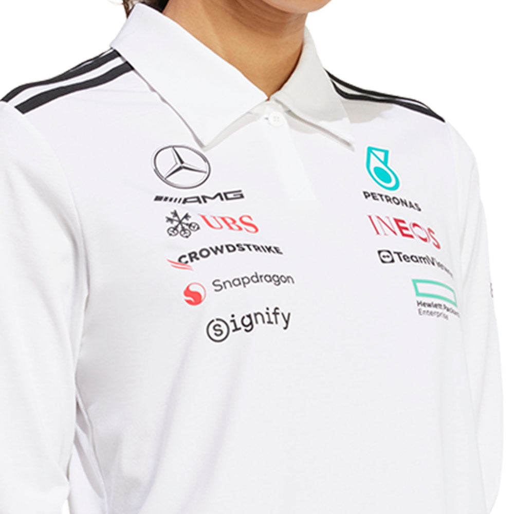 ADIDAS Mercedes - AMG Petronas Formula One Team Long Sleeve เสื้อโปโลผู้หญิง