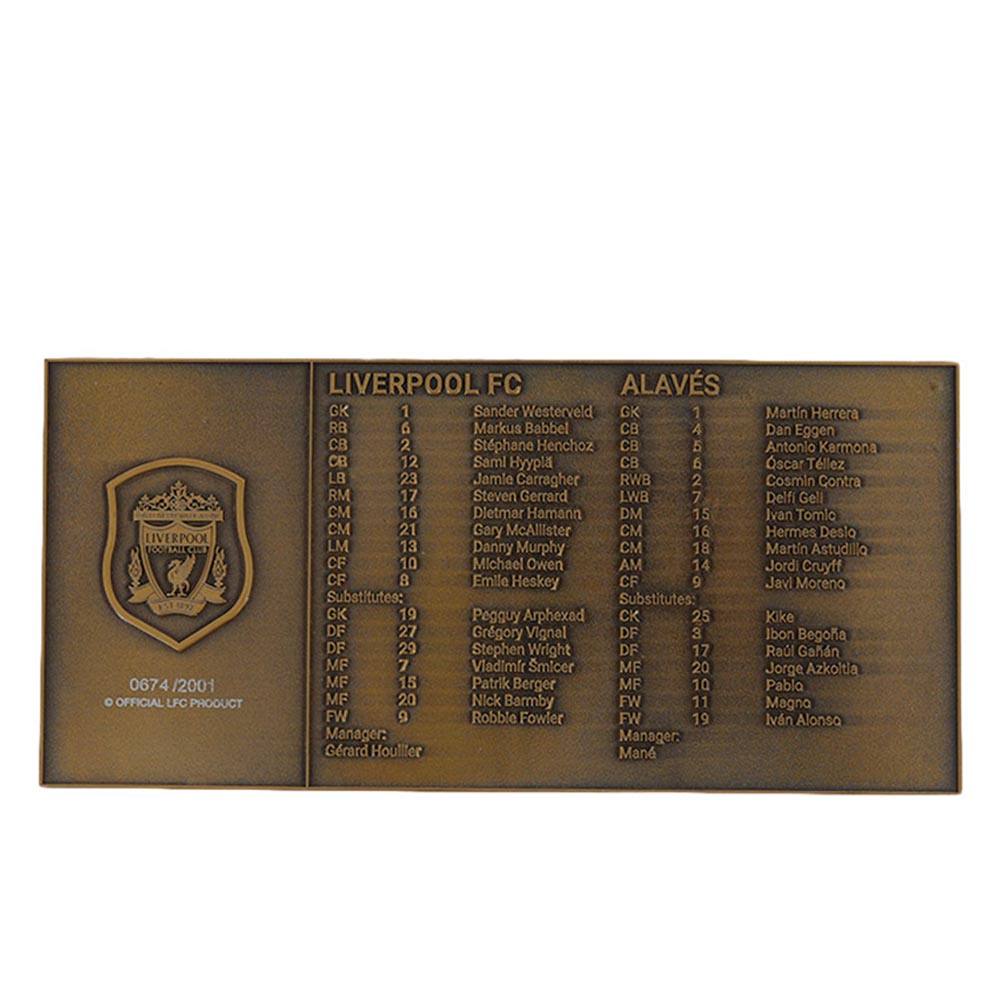 LIVERPOOL FOOTBALL CLUB 2001 Cup Final ตั๋ว