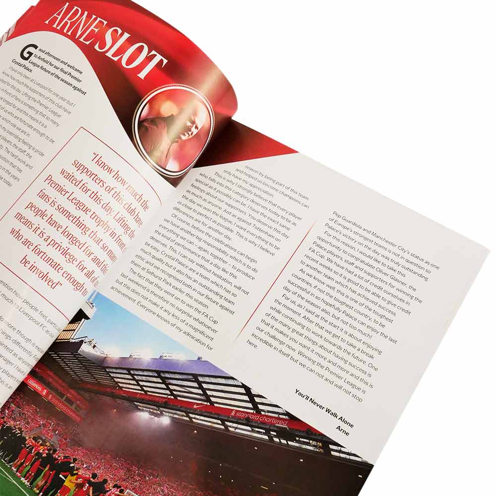 LFC Matchday Programme - LFC Vs Crystal Palace - 25/05/2025 แม็กกาซีน