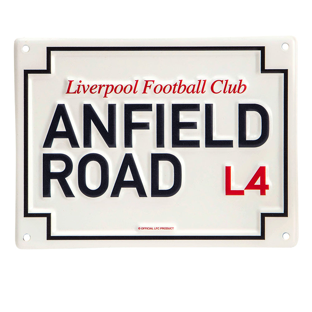 LIVERPOOL FOOTBALL CLUB Anfield Road Sign
