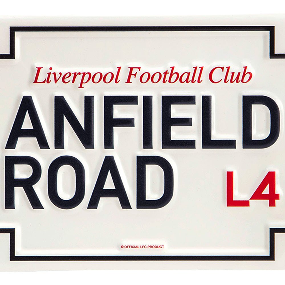 LIVERPOOL FOOTBALL CLUB Anfield Road Sign