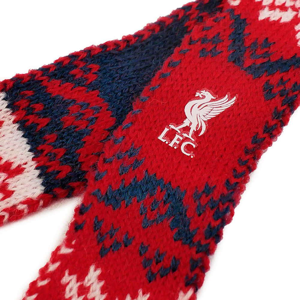 LIVERPOOL FOOTBALL CLUB Knitted Scarf ของประดับต้นคริสต์มาส