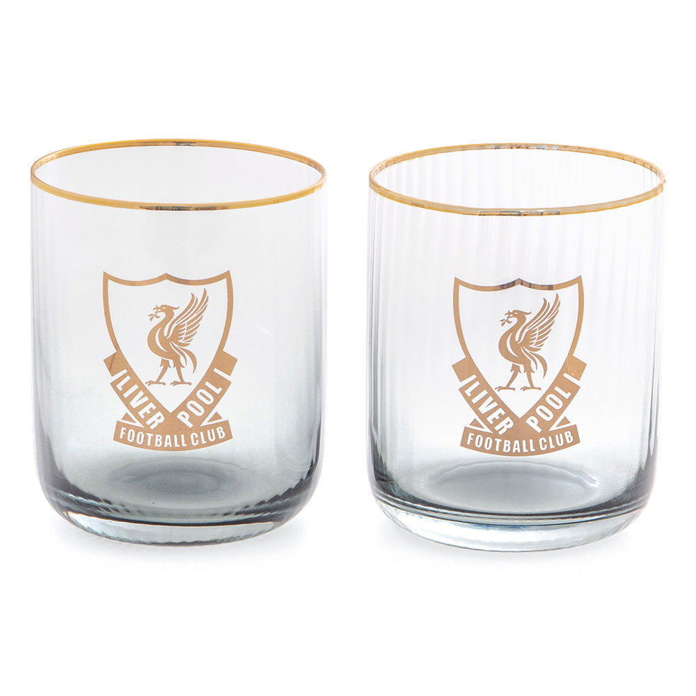 LIVERPOOL FOOTBALL CLUB Gold logo Tumblers (2 Pack)