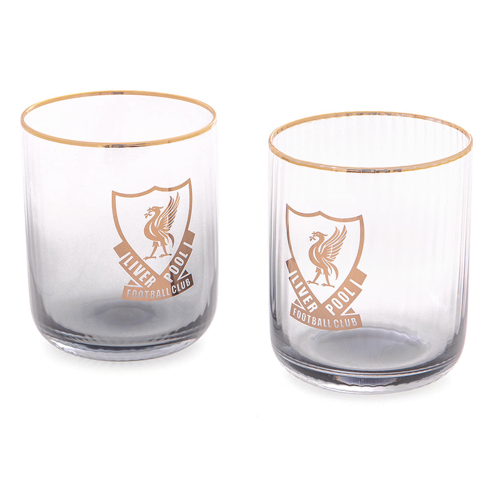 LIVERPOOL FOOTBALL CLUB Gold logo Tumblers (2 Pack)