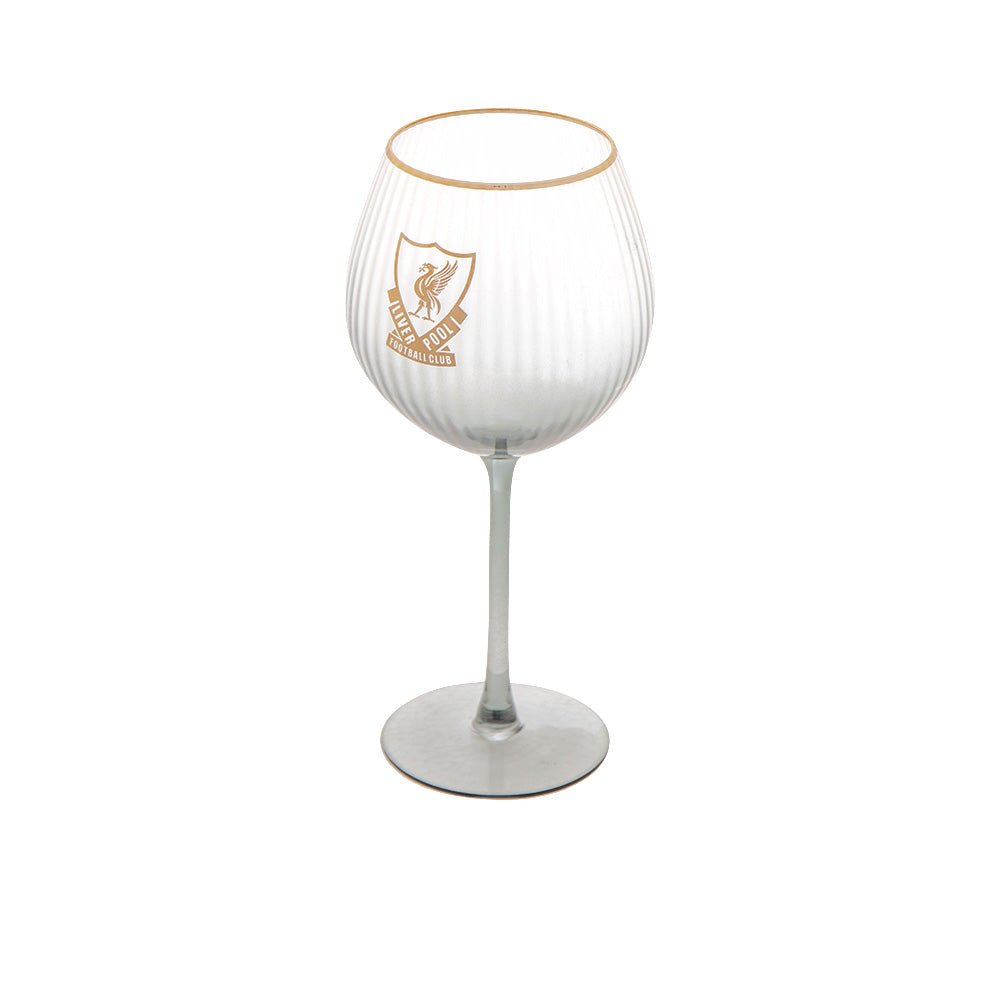 LIVERPOOL FOOTBALL CLUB Gold logo Gin Glass