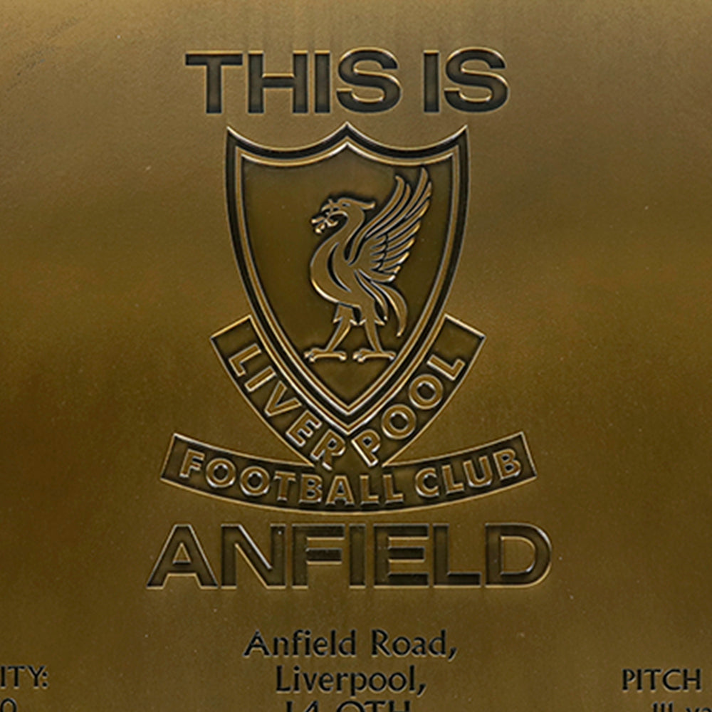 LFC Anfield Blueprint แผ่นป้าย