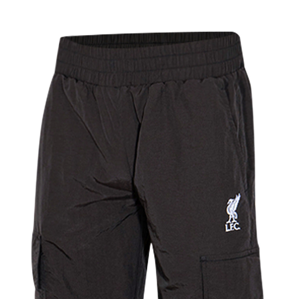 LIVERPOOL FOOTBALL CLUB Black Cargo Men's Casual Shorts