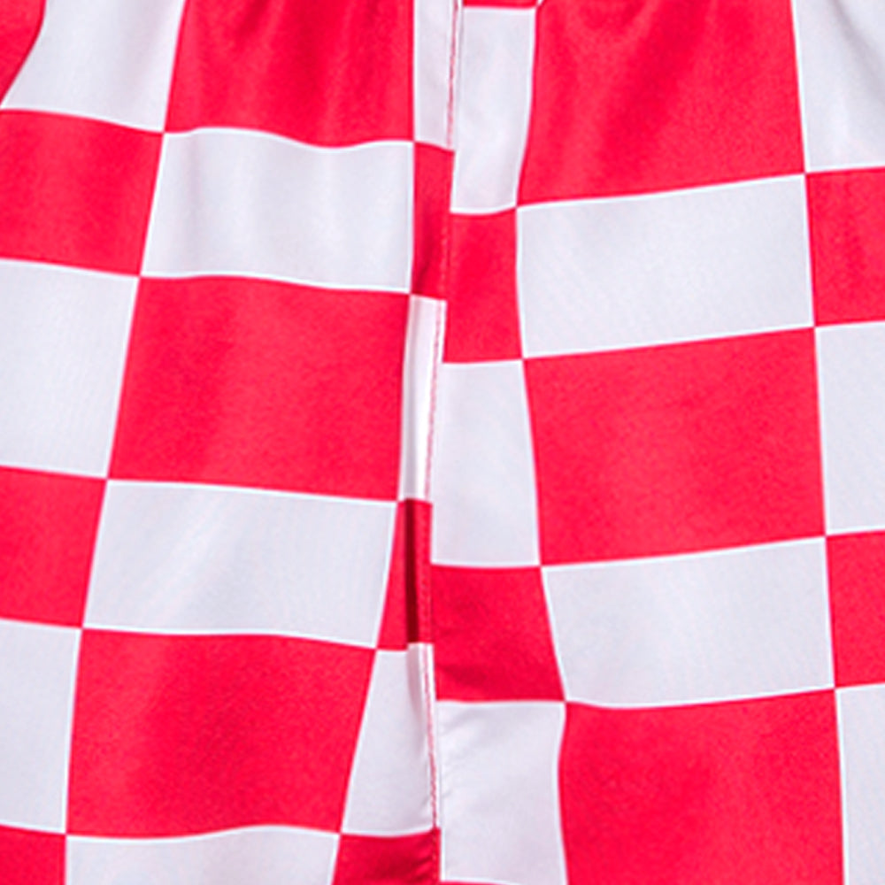 LFC Check กางเกงลำลองขาสั้นผู้ชาย