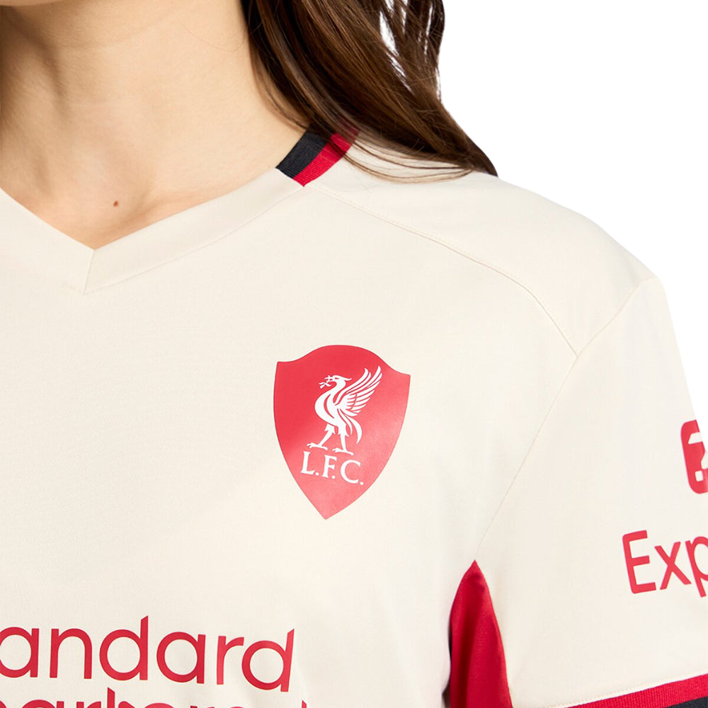 LFC เสื้อแข่งผู้หญิงทีมลิเวอร์พูล ชุดเยือน เกรด Supporter ฤดูกาล 2025/26