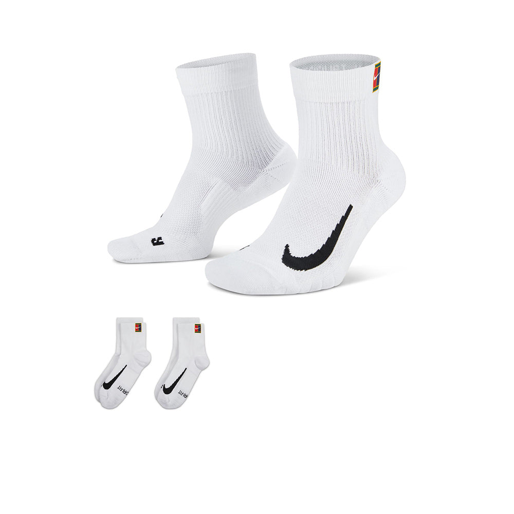 NIKE Court Multiplier Max Ankle Unisex Tennis Socks (2 Pairs)