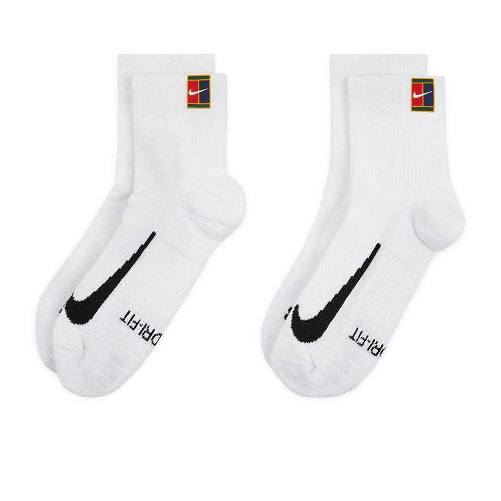 NIKE Court Multiplier Max Ankle Unisex Tennis Socks (2 Pairs)