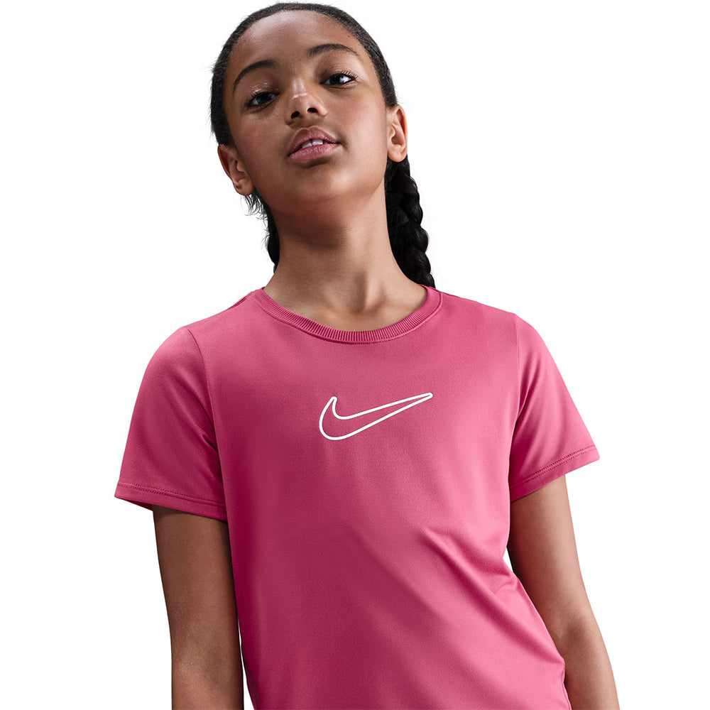 NIKE One Fitted เสื้อยืดเด็กผู้หญิง