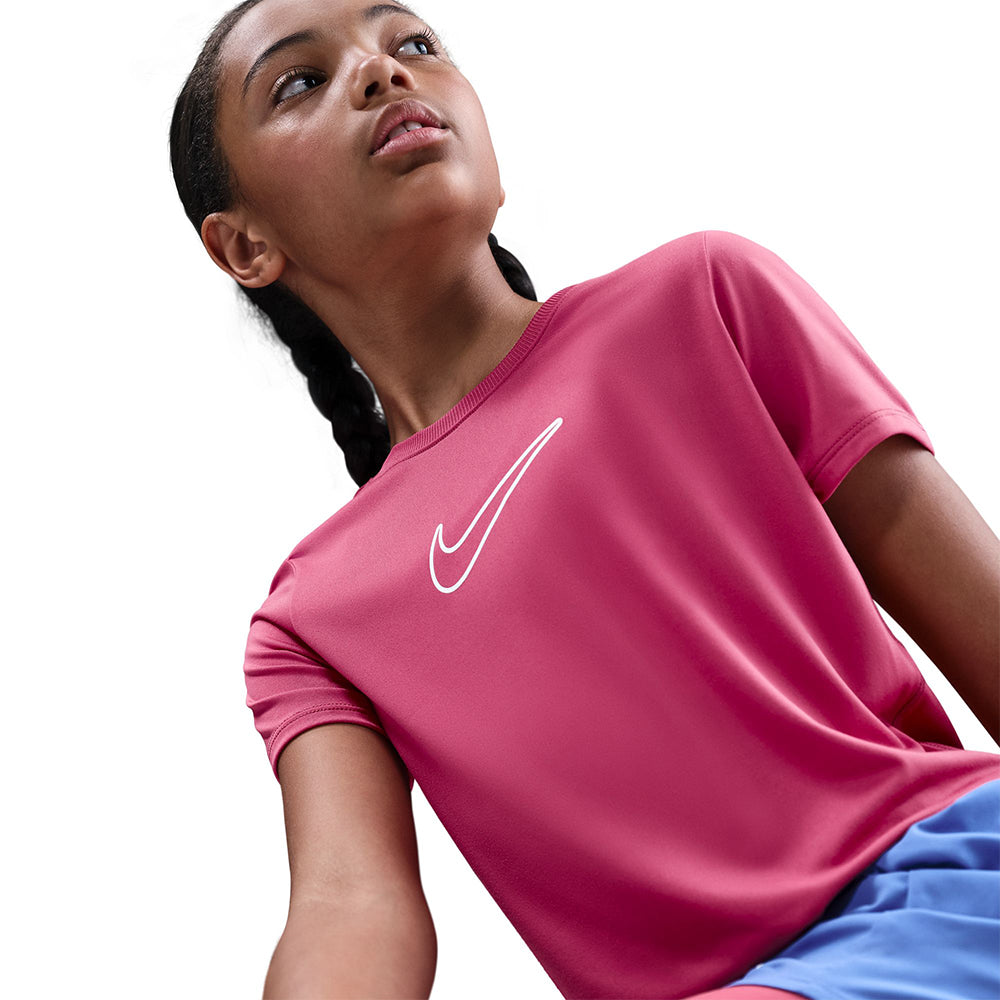 NIKE One Fitted เสื้อยืดเด็กผู้หญิง