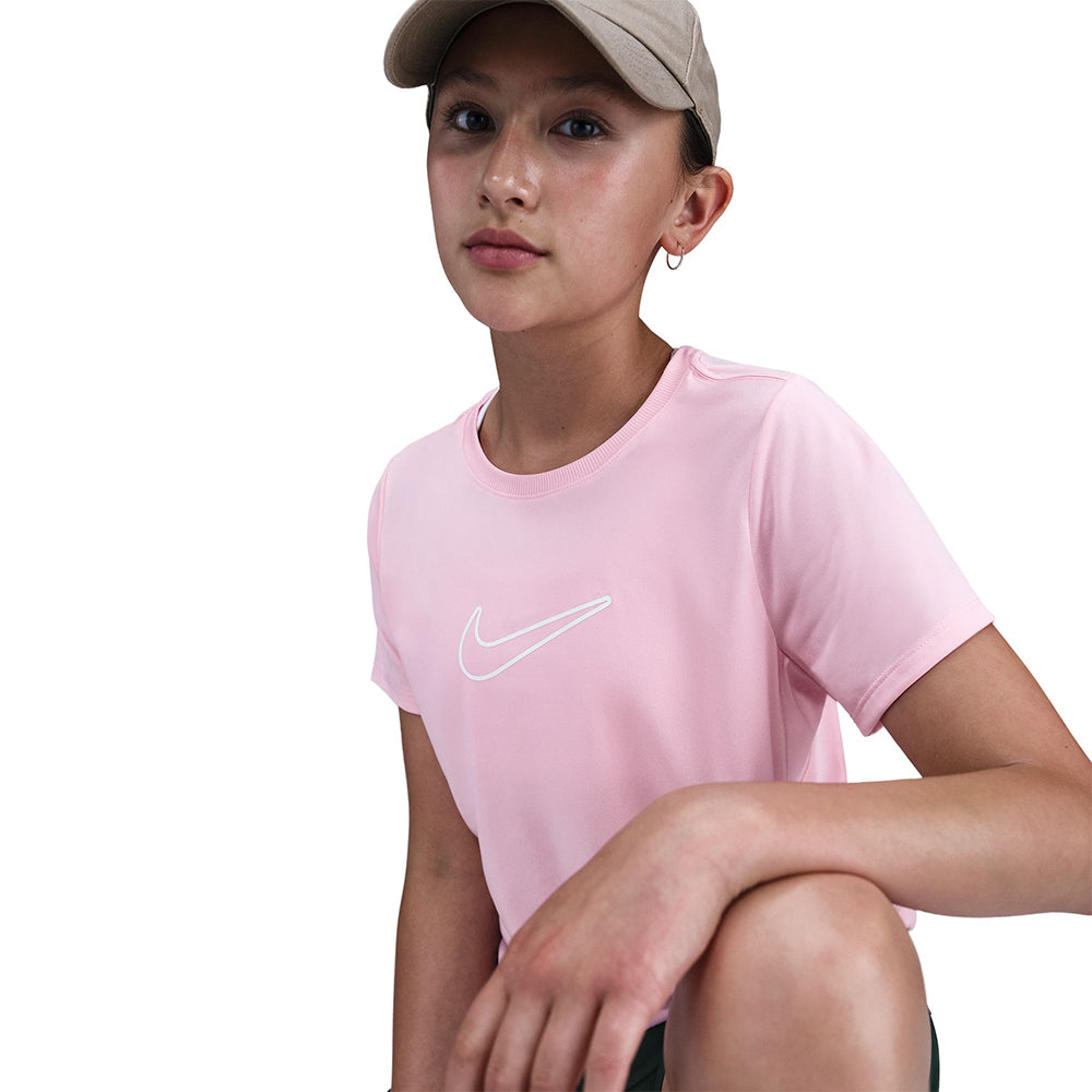 NIKE One Fitted เสื้อยืดเด็กผู้หญิง