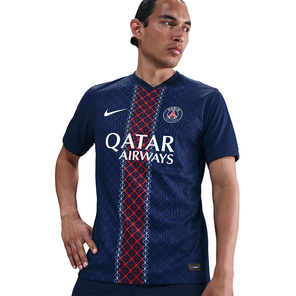 NIKE เสื้อแข่งผู้ชายทีมปารีส แซ็ง-แฌร์แม็ง ชุดเหย้า เกรด Match ฤดูกาล 2025/26