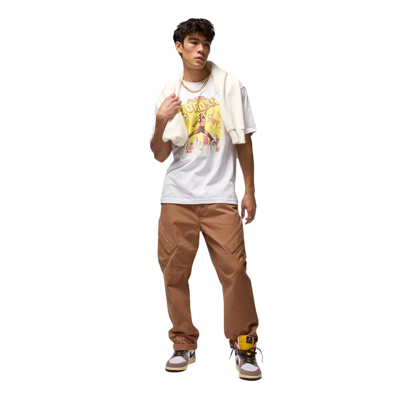 NIKE Jordan เสื้อยืดบาสเกตบอลผู้ชาย