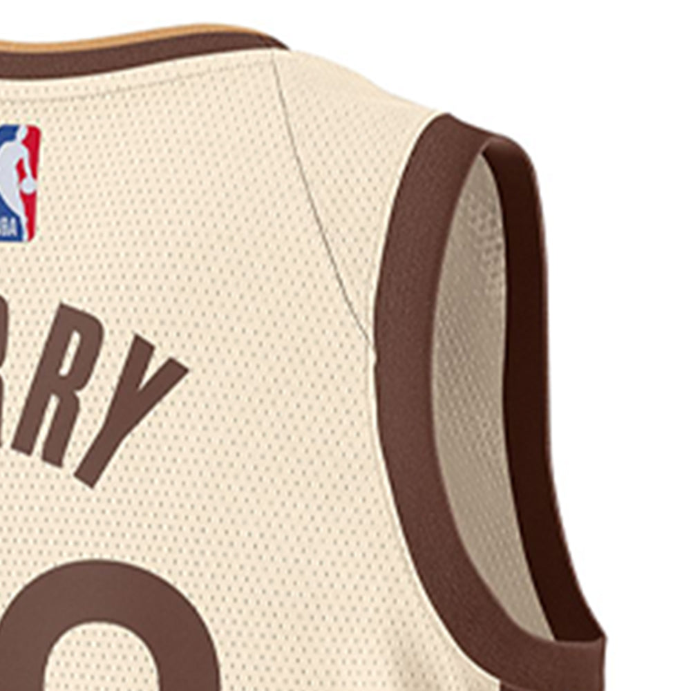 NIKE เสื้อแข่งบาสเกตบอลผู้ชาย ทีมโกลเด้น สเตท วอร์ริเออร์ส Stephen Curry City Edition ฤดูกาล 2025/26