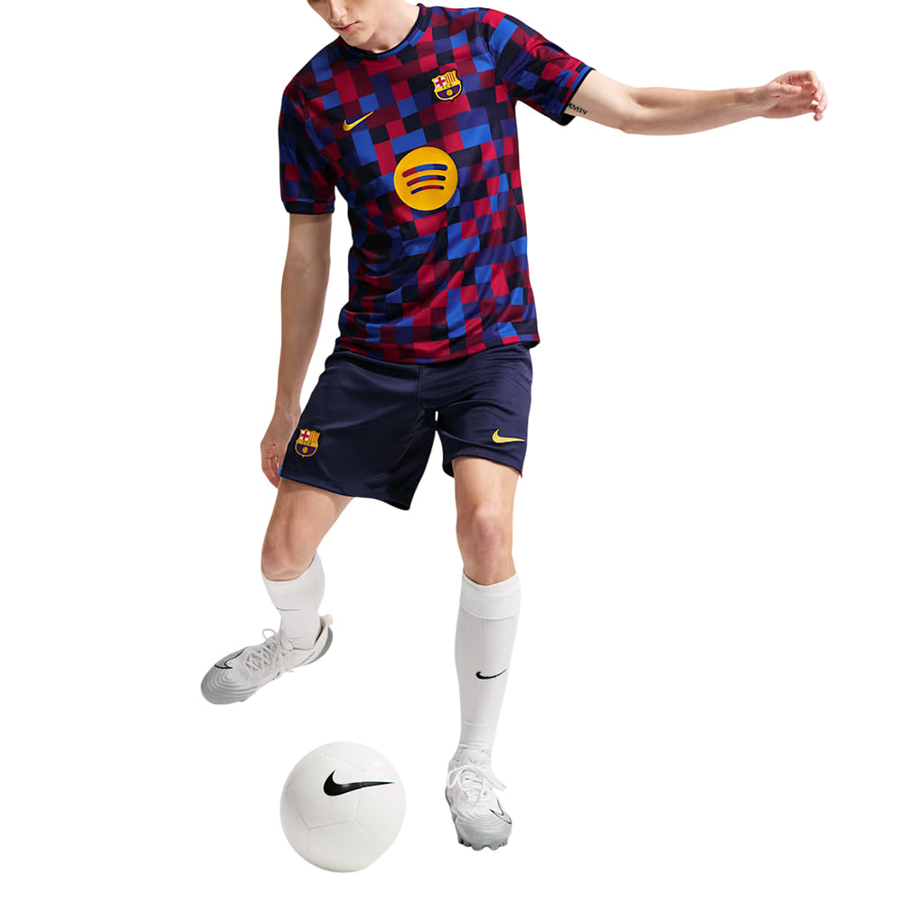 NIKE FC Barcelona Home Pre-Match เสื้อฟุตบอลผู้ชาย Supersports Thailand