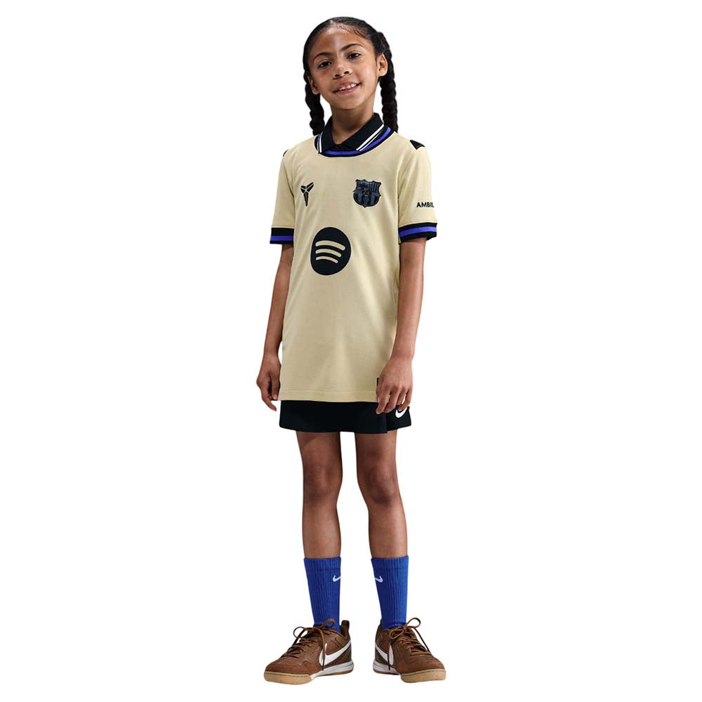 NIKE เสื้อแข่งเด็กทีมบาร์เซโลนา ชุดเยือน เกรด Stadium ฤดูกาล 2025/26