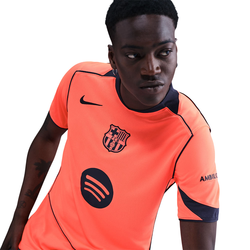NIKE เสื้อแข่งผู้ชายทีมบาร์เซโลน่า ชุดที่สาม เกรด Stadium ฤดูกาล 2025/26