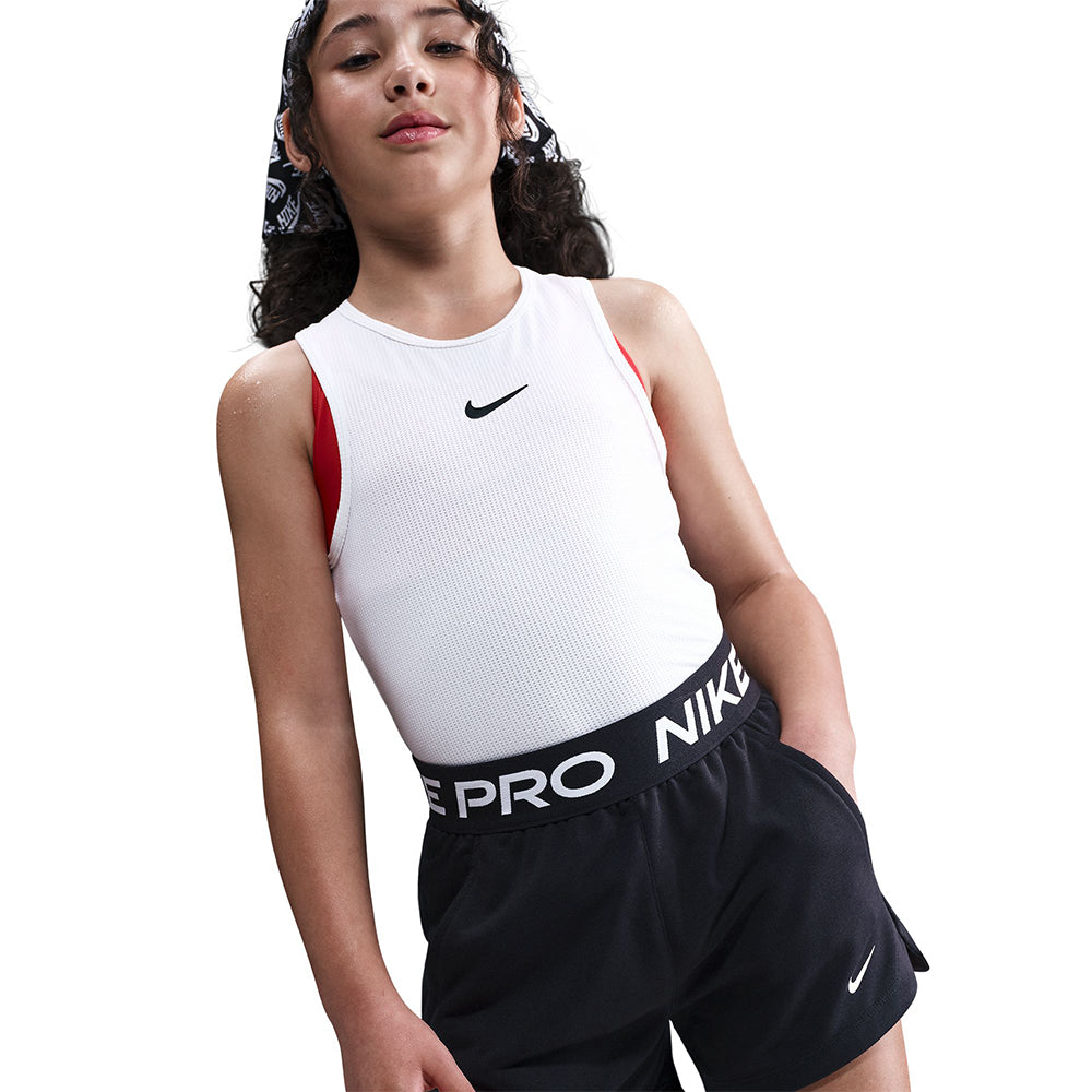 NIKE Pro Fleece กางเกงออกกำลังกายขาสั้นเด็กผู้หญิง