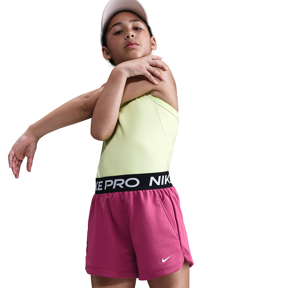 NIKE Pro Fleece กางเกงออกกำลังกายขาสั้นเด็กผู้หญิง