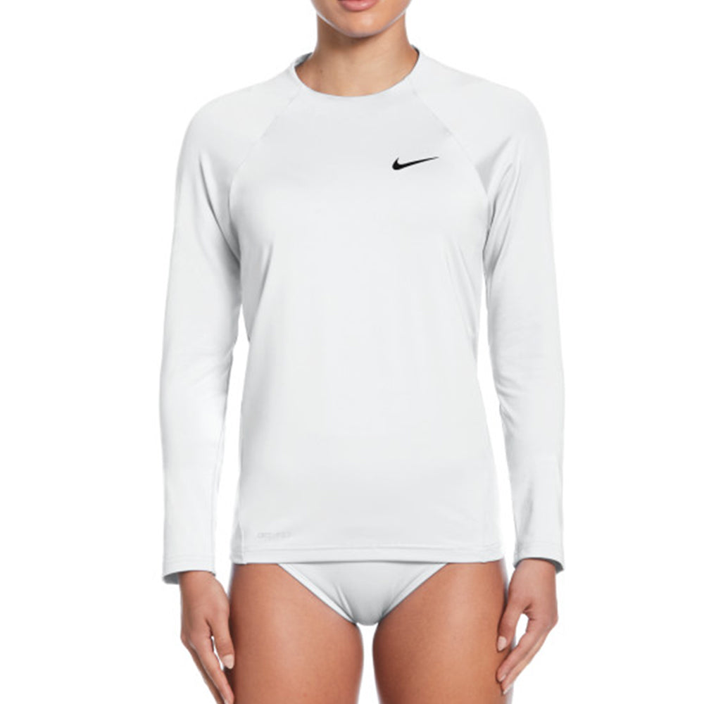 NIKE Essential Long Sleeve Hydroguard เสื้อรัชการ์ดผู้หญิง
