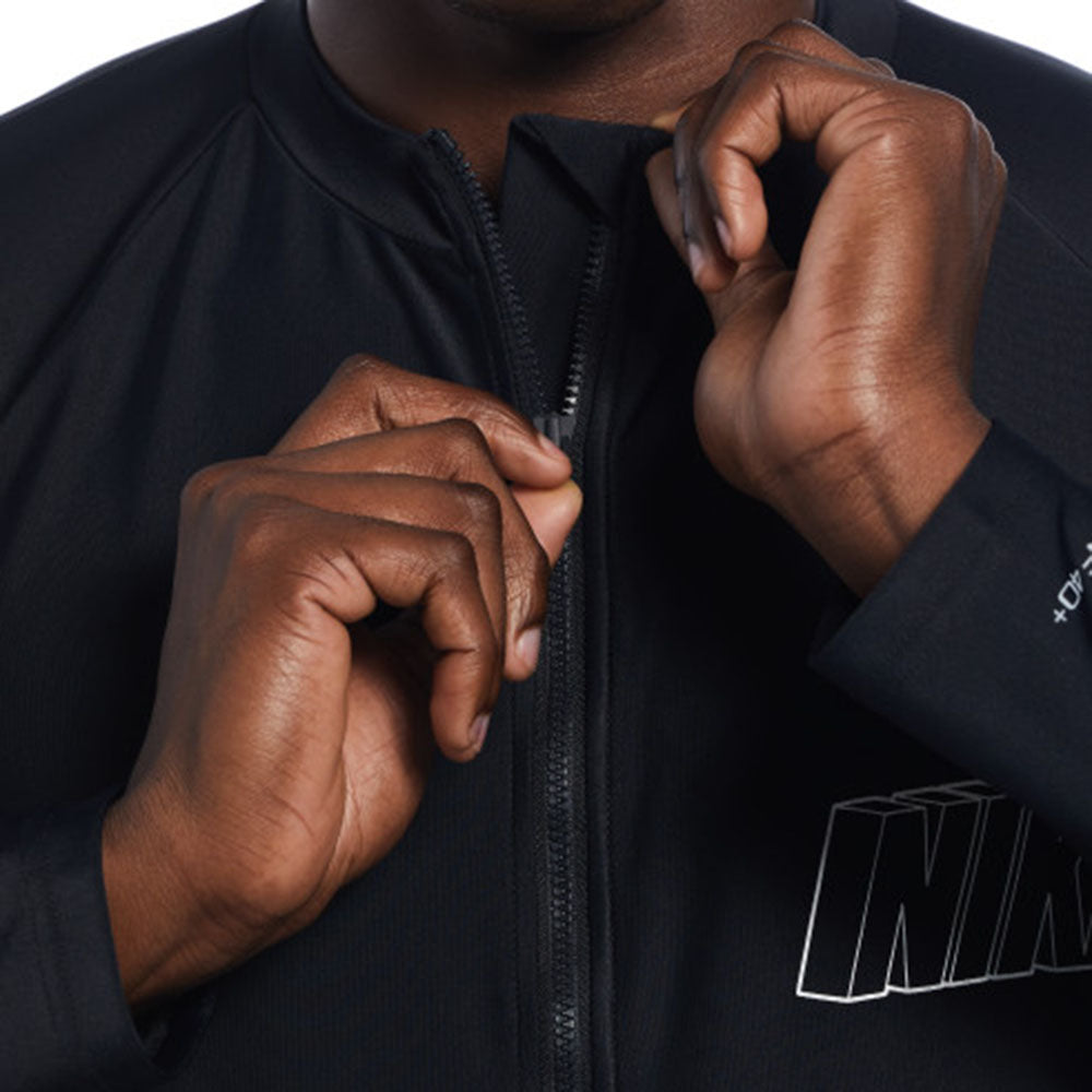 NIKE Essential Long-Sleeve Full-Zip เสื้อรัชการ์ดผู้ชาย