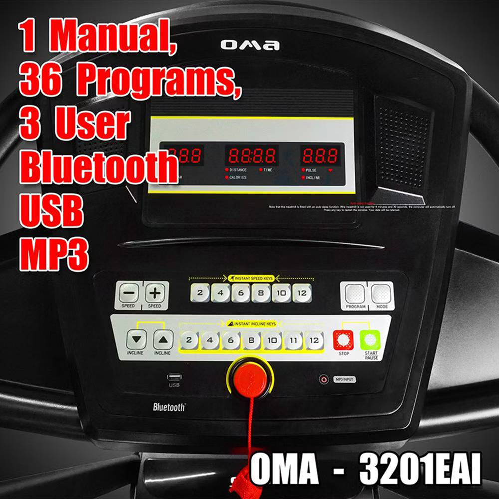 OMA 2.25HP Motorised Treadmill