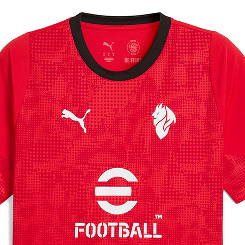 PUMA เสื้อแข่งผู้ชายทีมเอซี มิลาน ชุดฝึกซ้อม ฤดูกาล 2025/26