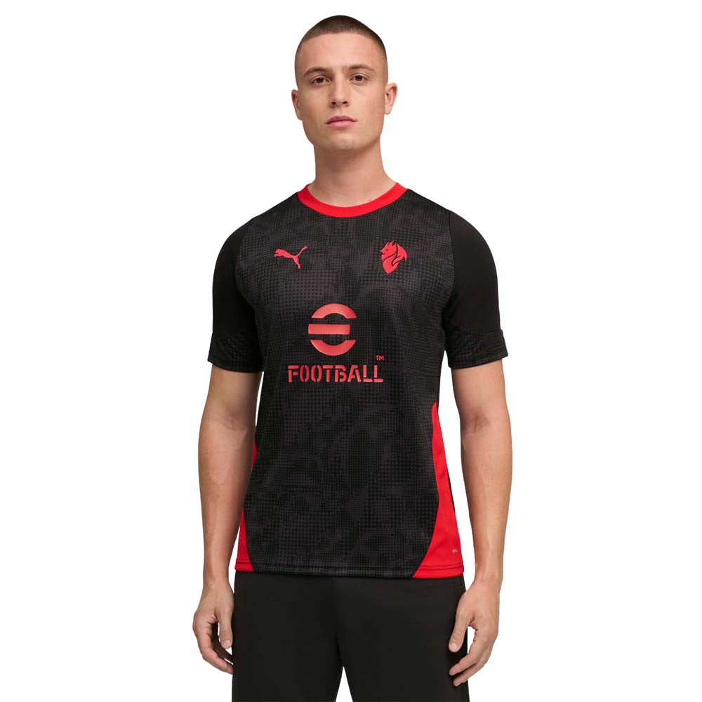 PUMA เสื้อแข่งผู้ชายทีมเอซี มิลาน ชุดฝึกซ้อม ฤดูกาล 2025/27