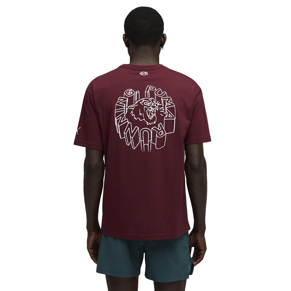 PUMA Run Graphic Oversize เสื้อวิ่งผู้ชาย