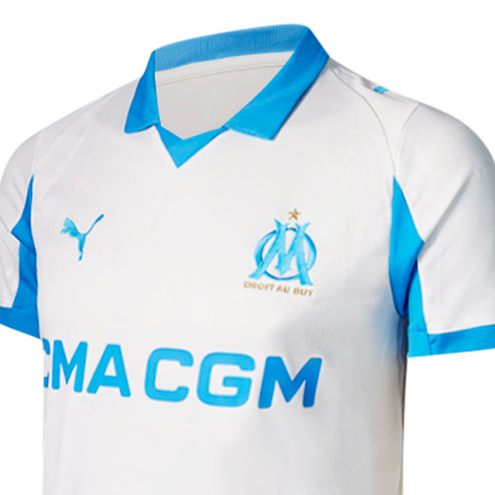 PUMA เสื้อแข่งผู้ชายทีมโอลิมปิก มาร์กเซย ชุดเหย้า เกรด Replica ฤดูกาล 2025/26