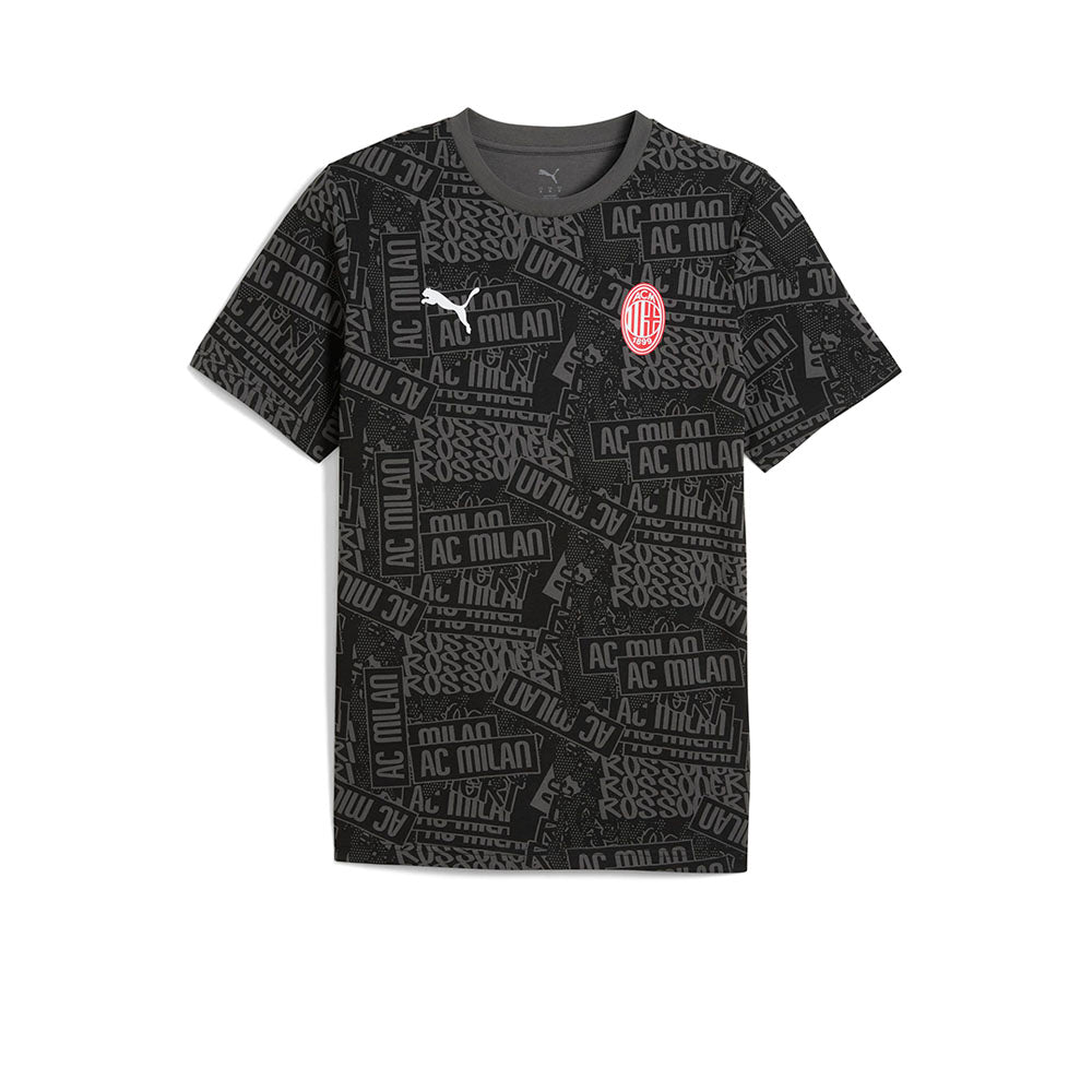 PUMA AC Milan Football Culture AOP เสื้อยืดผู้ชาย