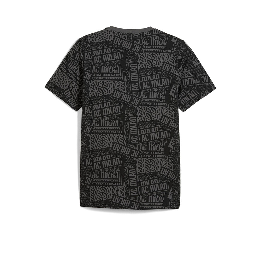 PUMA AC Milan Football Culture AOP เสื้อยืดผู้ชาย