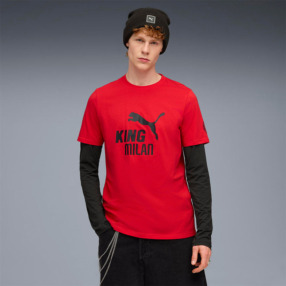 PUMA AC Milan King Logo เสื้อยืดผู้ใหญ่