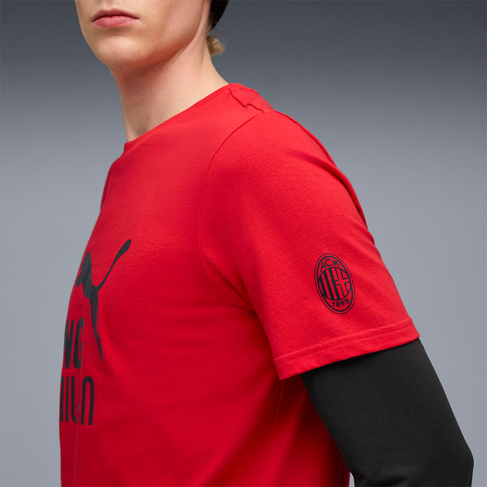 PUMA AC Milan King Logo เสื้อยืดผู้ใหญ่
